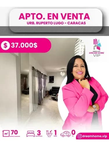 Apartamento En Venta Urb. Ruperto Lugo. Catia Caracas