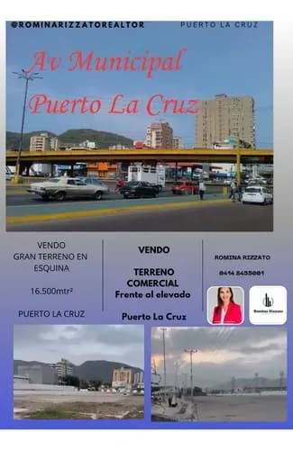 Vendo Terreno De 16500mtsr2 En Puerto La Cruz