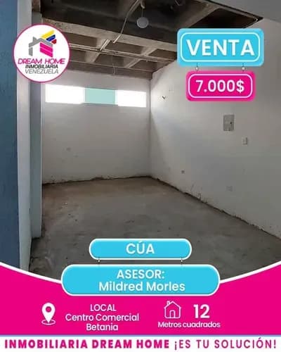 Local En Venta Centro Comercial Betania Cúa