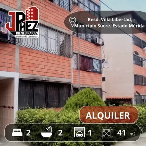 Apartamento En Alquiler Urb Villa Libertad Municipio Sucre Estado Mérida