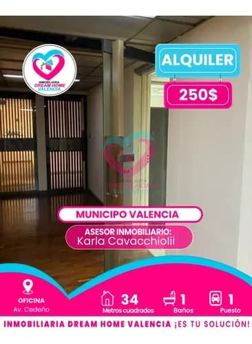 Oficina En Alquiler Av. Cedeño Municipio Valencia
