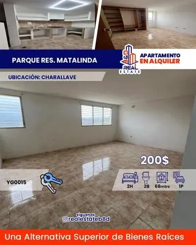 Apartamento En Alquiler Parque Res. Matalinda, Sector 3a3 / Charallave.