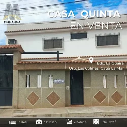 Casa Quinta En Venta En La Guaira Colinas De Catia La Mar