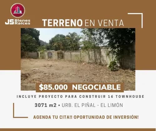 Vende Amplio Terreno, Calle El Pinal Urb. El Pinal, El Limon. 013jsc