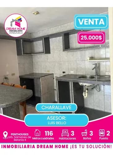 Penthouses En Venta Urb. Samanes De Betania Ii - Charallave