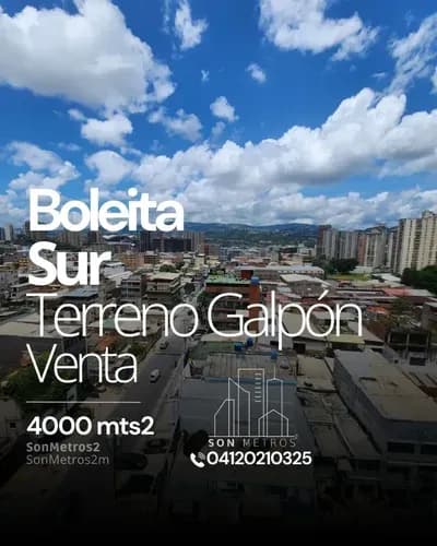 Terreno Venta Oportunidad Boleita Sur 4000 Mts2. Sonmetros2