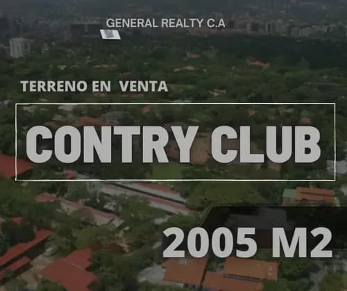 Terreno En Venta Caracas Country Club 2005 M2