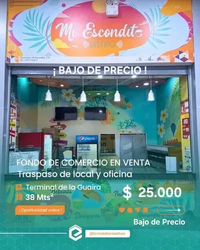 Fondo De Comercio Muy Amplio Y Full Operativo, Adicional Con Una Oficina En La Guaira Terminal De Pasajeros
