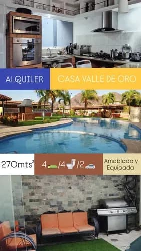 Tre009 Solo Clientes Casa En Alquiler Urb. Valle De Oro, Res. Las Yunta San Diego Edo Carabobo