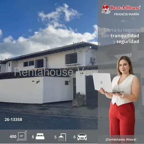 Casa En Los Naranjos Del Cafetal, Caracas Con Anexo, Piscina Y Vigilancia Privada 13358