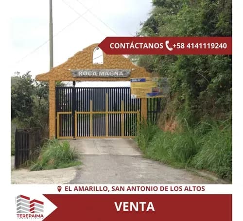 Terreno En Venta, El Amarillo, San Antonio De Los Altos.