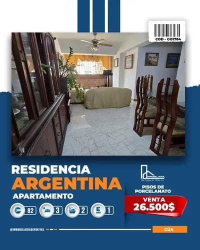 Apartamento En Venta En Residencias Argentina. Cuá