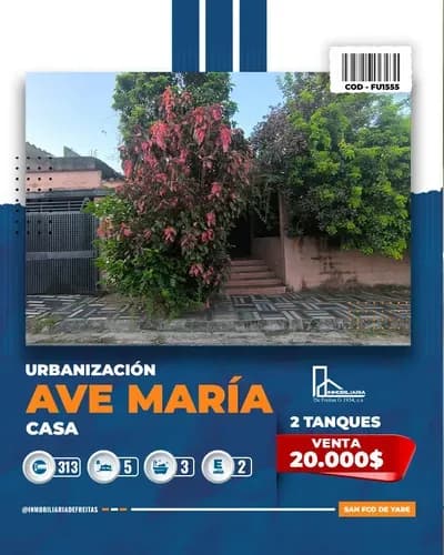 Casa En Venta En La Urbanizacion Ave Maria, Yare.