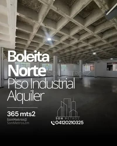 Piso Industrial Oficina Deposito Alquiler Boleita Norte 365 Mts2. Sonmetros2