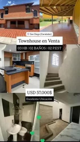 Town House En Venta, San Diego. Resd Los Faroles. Yely Rome.