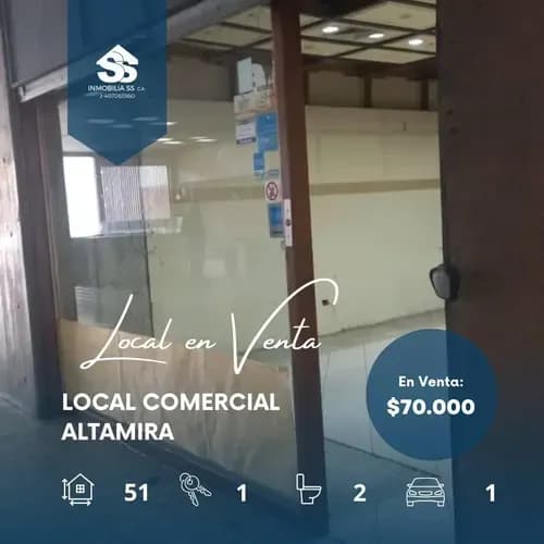 Código: F. F-019 En Venta Local Comercial - Centro Altamira - Caracas