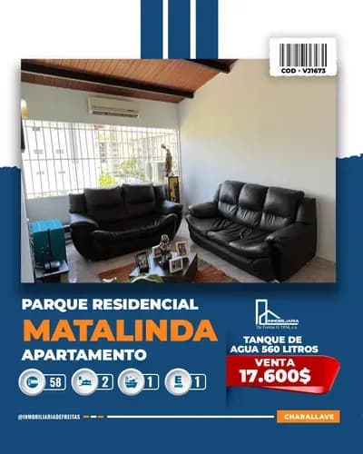 Apartamento En Parque Residencial Matalinda. Charallave