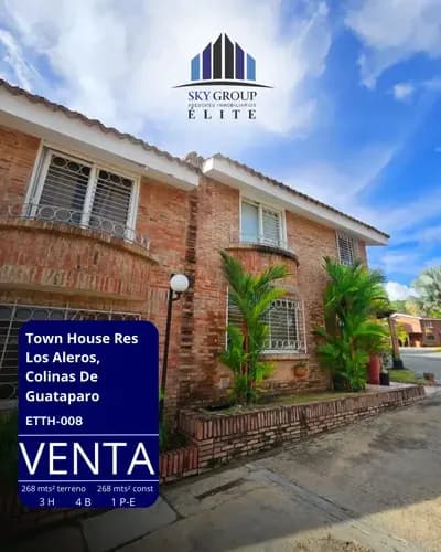 En Venta Town House Equipado En Residencias Los Aleros Colinas De Guataparo, Valencia.