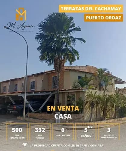 Casa En Venta, Resd. Terrazas Del Cachamay, Puerto Ordaz