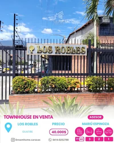 Townhouse En Venta En Guatire - Los Robles