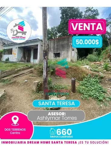 Terreno En Venta Centro - Santa Teresa Del Tuy
