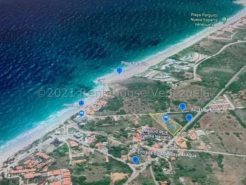 J.a.g - Vende Terreno 6.023 M2 - Entrada Playa El Agua - Proyecto Hotelero Aprobado. Margarita