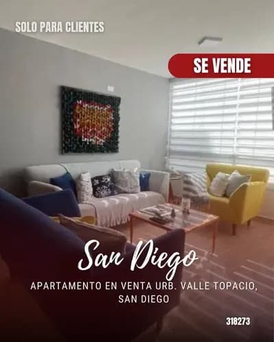 Apartamento En Venta Urb. Valle Topacio, San Diego 318273