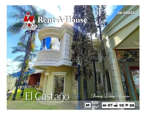 Majestuosa Casa En El Castaño. Slb