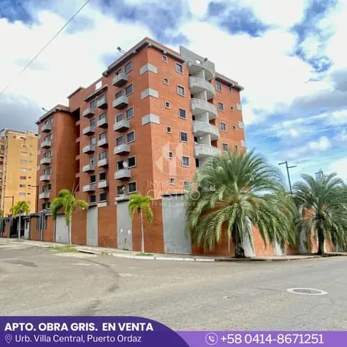 En Venta Apartamento En Obra Gris De 3 Habitaciones. Urb. Villa Central Conj. Resd. El Encanto. Puerto Ordaz Edo. Bolívar.