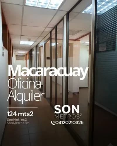 Oficina Alquiler Macaracuay 124 Mts2 Tiempo De Gracia Para Remodelar. Sonmetros2
