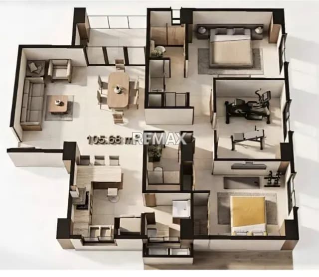 Venta de Apartamento de 3 habitaciones, con FINANCIAMIENTO, Residencias Estancia Suite