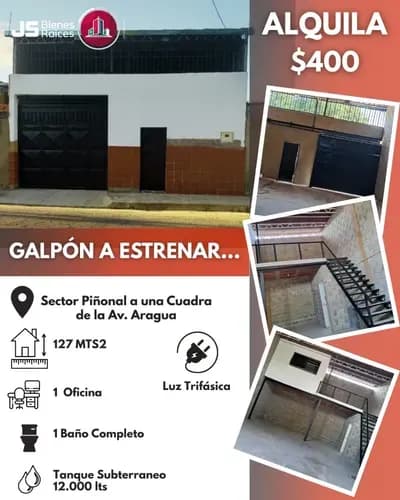 Alquiler De Galpón Construcción Nueva A Estrenar En Piñonal. 002jsc