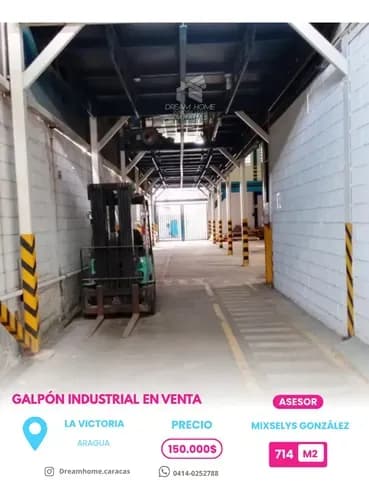 Galpón Industrial En Venta En La Victoria, Municipio José Félix Ribas Del Estado Aragua.