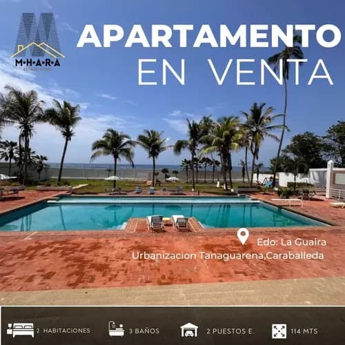 Apartamento En Venta En La Guaira Con Vista Al Mar Y Salida A La Playa