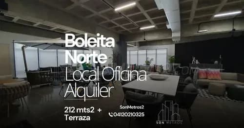 Local Pb Alquiler Boleita Norte 212 Mts2 + Terraza 132 Mts2. Sonmetros2