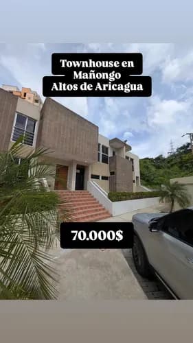 Townhouse En Mañongo Res. Altos De Aricagua A Estrenar En Obra Blanca (ch)
