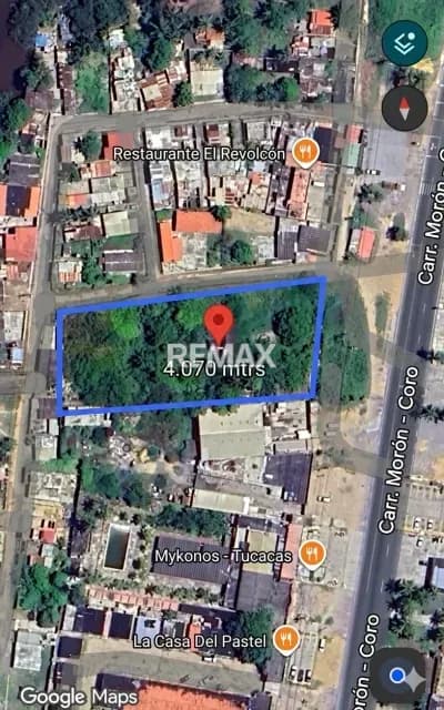 EN VENTA TERRENO DE 4.070 METROS CUADRADOS, EN LA PRINCIPAL ZONA COMERCIAL DE TUCACAS A LA ORILLA DE LA CARRETERA NACIONAL TUCACAS.