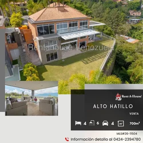 Casa En Venta En Alto Hatillo. #26-11504