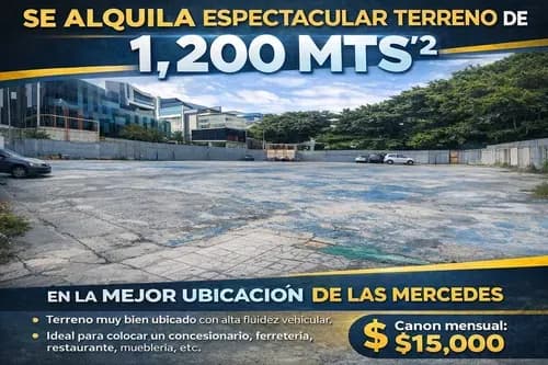 Oportunidad Alquiler Terreno Las Mercedes 1200 Metros Msx5