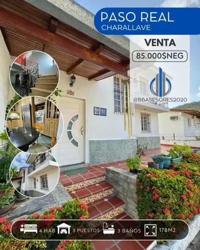 Casa Urbanización Paso Real Charallave Edo. Miranda