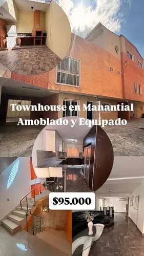 Hermoso Town House Amoblado Y Equipado En Manantial, Naguanagua. Res. Puerta Del Sol