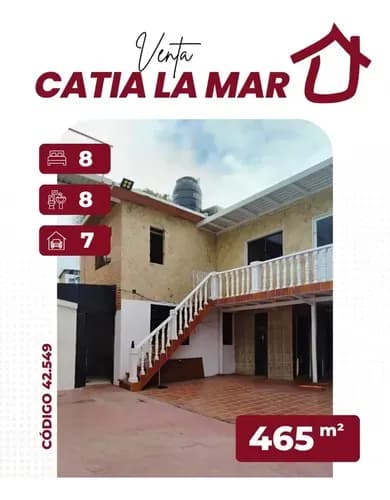 Venta - Casa Diseñada Para Posada, Ubicada En Catia La Mar Edo. La Guaira