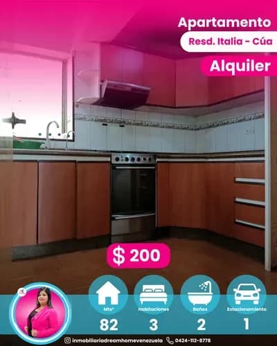 Apartamento En Alquiler Resd Italia - Quebrada De Cua.