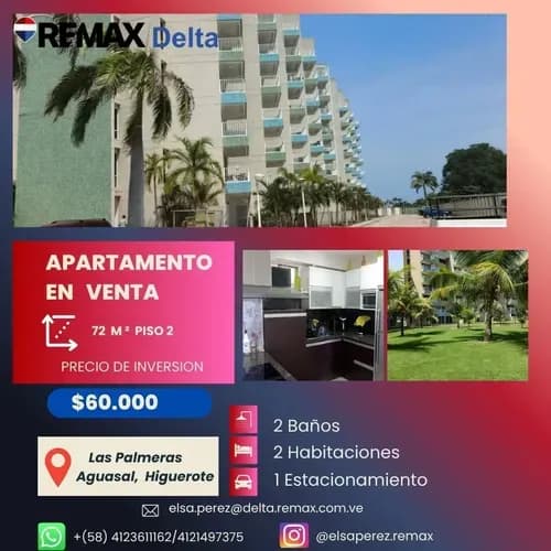 Venta De Apartamento En Conjunto Las Palmeras De Aguasal Higuerote. Codigo Re/max 316518