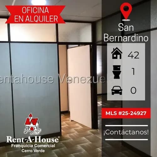 En Alquiler Cómoda Y Funcional Oficina En San Bernardino Mls 26-15332