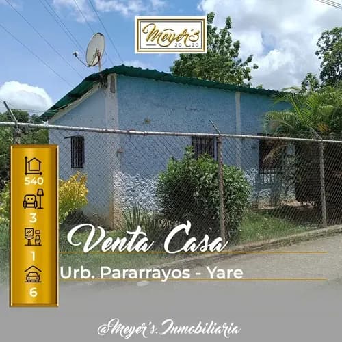Venta De Parcela De Terreno Con Casa En Sector Pararrayos - San Francisco De Yare