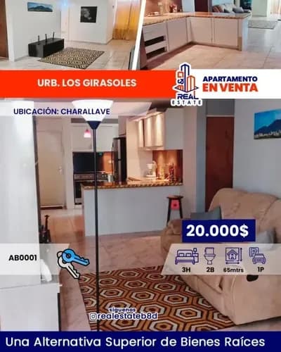 Apartamento En Venta Charallave Conj.res.los Girasoles - Charallave