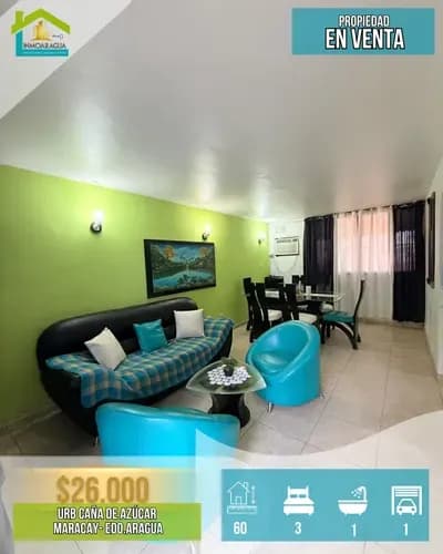 En Venta Apartamento/urb Caña De Azúcar/pg1112