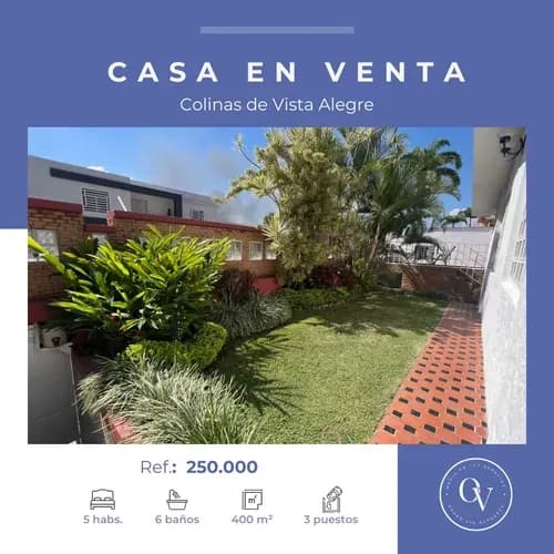 Excelente Casa Ubicada En Colinas De Vista Alegre Sector Cerrado