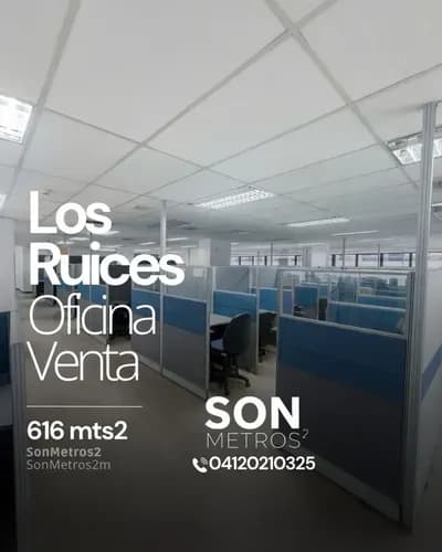 Oficina Venta Los Ruices 616 Mts2. Incluye 8 Puestos De Estacionamiento. Sonmetros2